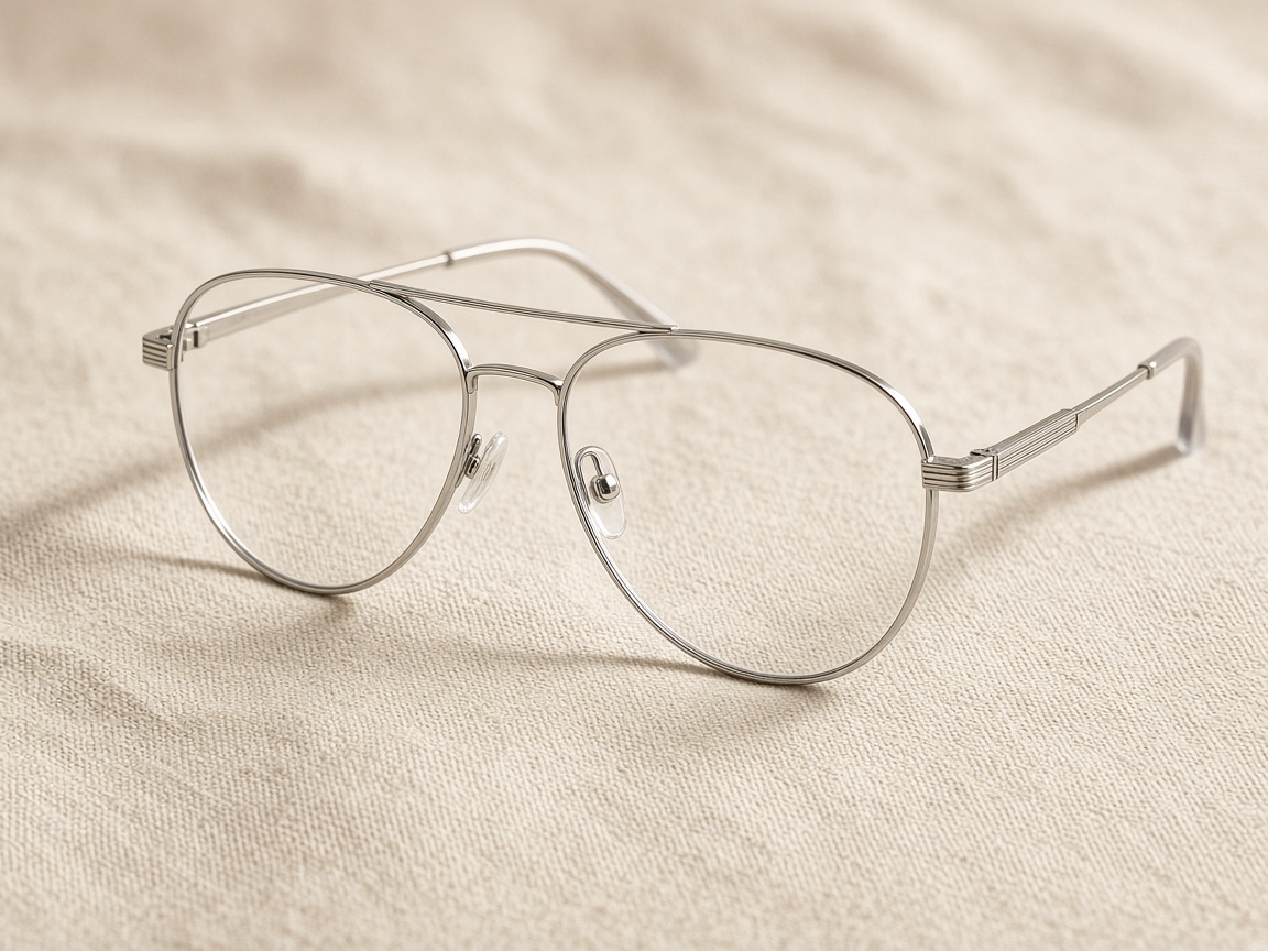 Mira Silver Aviator eyeglasses